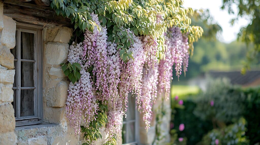 Glycine du Japon rose